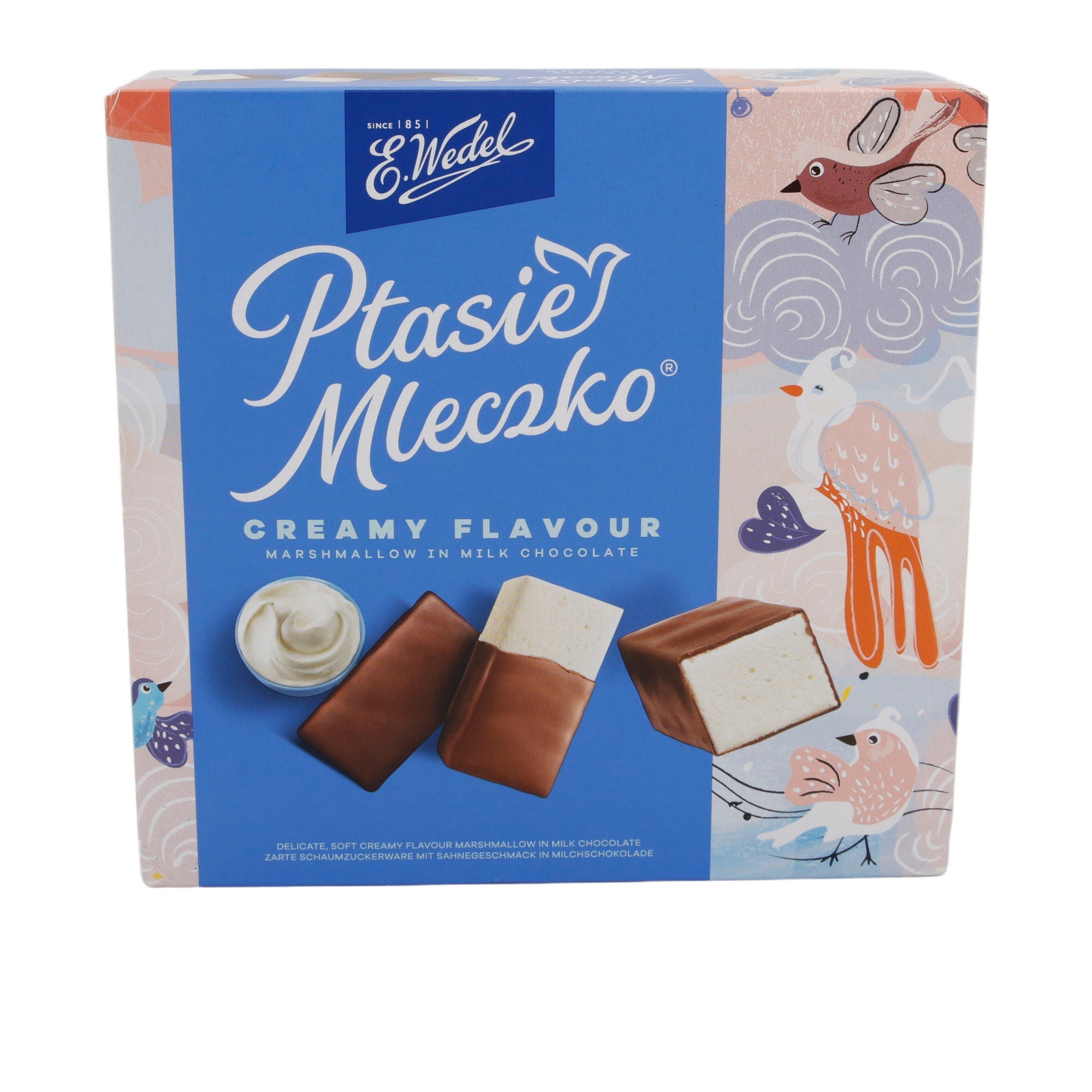 Ptasie Mleczko | Schokoladencreme | Cremiger Geschmack in Milchschokolade | 340 g WEDEL